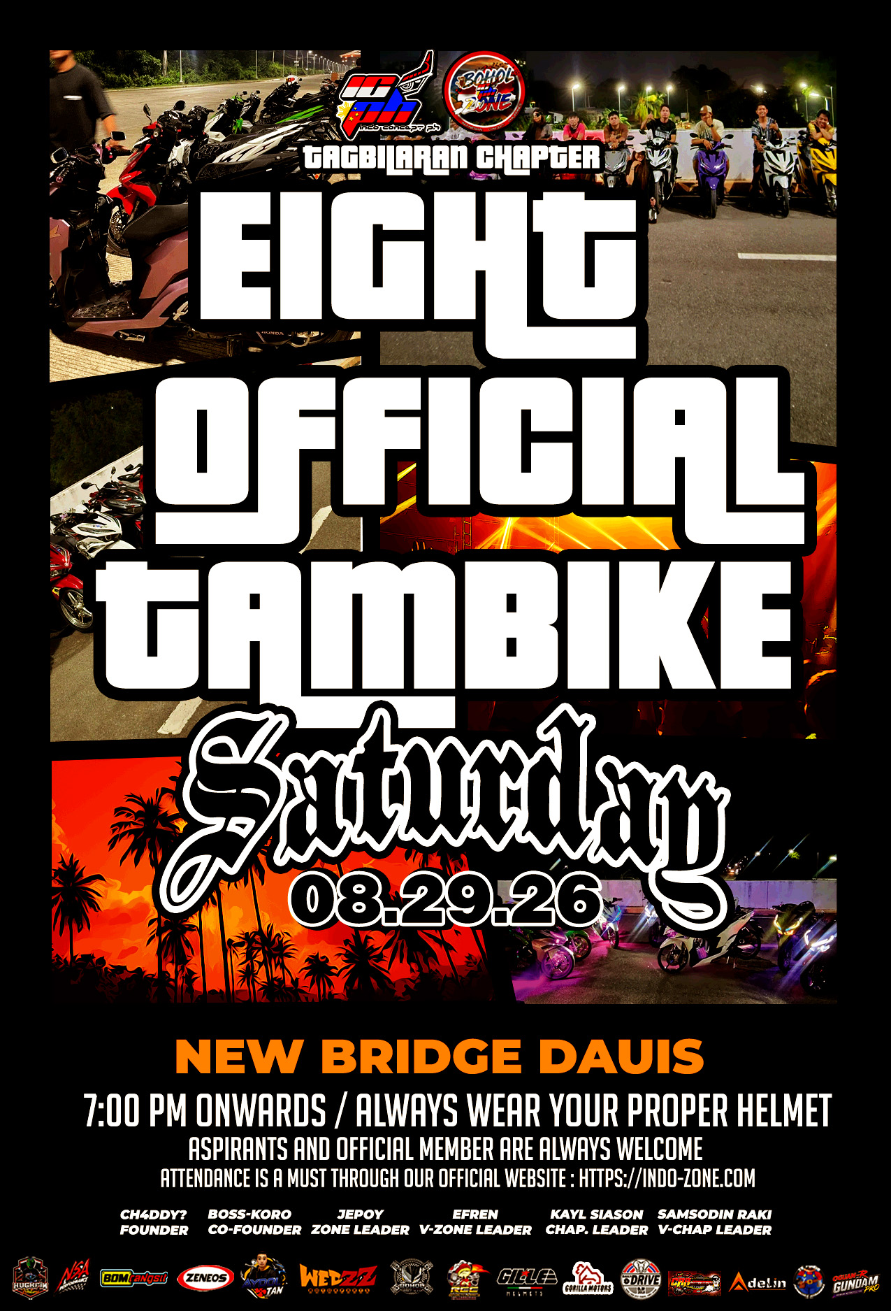 TAGBILARAN CHAPTER 8TH OFFICIAL TAMBIKE